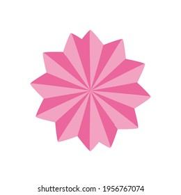 Isolated natural decorative pink flower