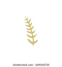 Isolated natural leaf fill style icon design of Floral nature plant garden ornament botany decoration and life theme Vector illustration