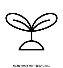 Icono de planta natural aislada - Diseño de ilustración de vector