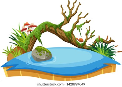 An isolated nature element illustration