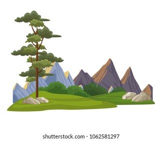 Isolated nature landscape