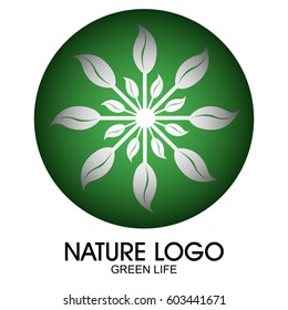 Isolated nature logo on a white background, Vector illustration