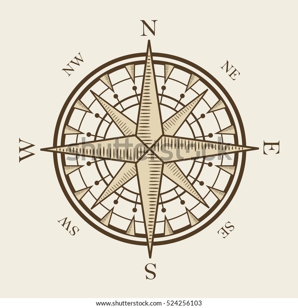 Isolated Nautical Compass Equipment Vector Format Stock Vector (Royalty ...