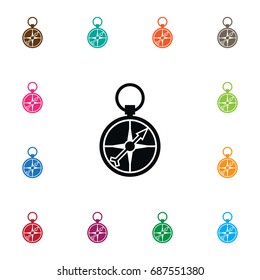 Isolated Navigator Icon. Instrument Vector Element Can Be Used For Navigator, Compass, Direction Design Concept.