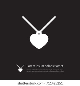 Isolated Necklace Icon. Choker Vector Element Can Be Used For Coulomb, Pendant, Choker Design Concept.