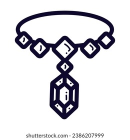 Isolated necklaces icon Royalty jewelry Vector