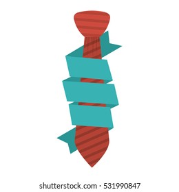 Isolated necktie design