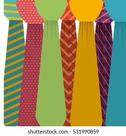 Isolated necktie design