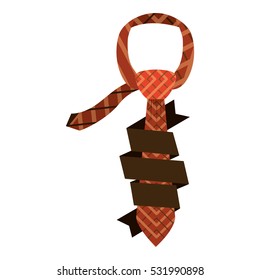 Isolated necktie design