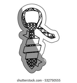 Isolated necktie design