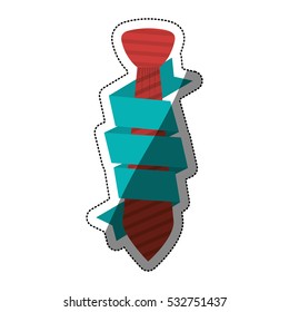 Isolated necktie design