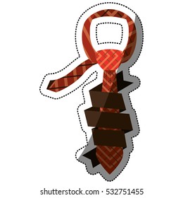 Isolated necktie design