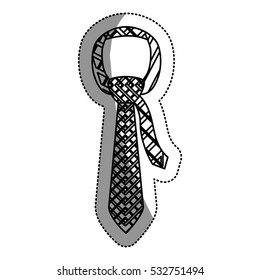 Isolated necktie design