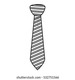 Isolated necktie design