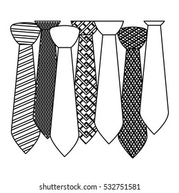 Isolated necktie design
