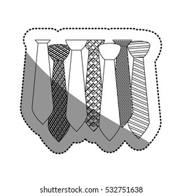 Isolated necktie design
