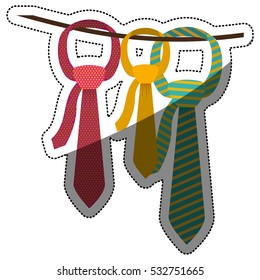 Isolated necktie design