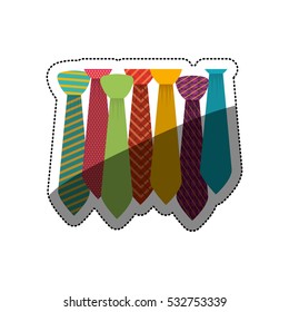 Isolated necktie design