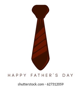 Isolated necktie on a white background, Father's day vector illustration