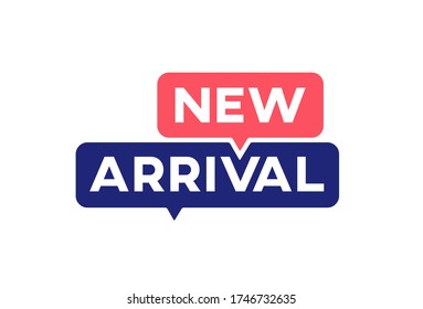 Isolated New Arrival promo banner vector design.