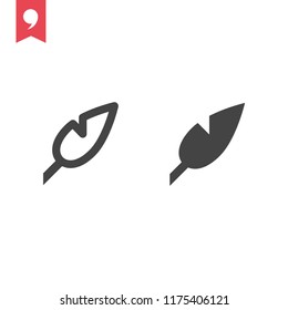 Isolated Nib Icon. Plume Vector Element Can Be Used For Nib, Feather, Pen Design Concept.
