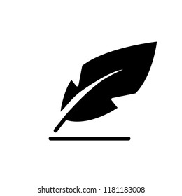 Isolated Nib Icon. Plume Vector Element Can Be Used For Nib, Feather, Pen Design Concept.