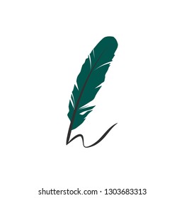 Isolated Nib Icon. Plume Vector Element Can Be Used For Nib Feather Pen Design Concept.