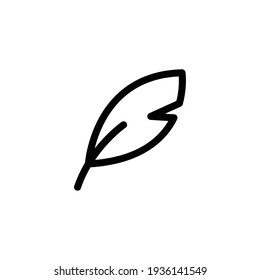 Isolated Nib Icon. Plume Vector Element Can Be Used For Nib, Feather, Pen Design Concept.