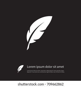 Isolated Nib Icon. Plume Vector Element Can Be Used For Nib, Feather, Pen Design Concept.