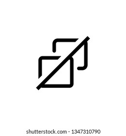 Isolated No Screen Share Icon Vector