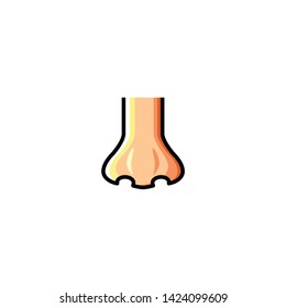 Isolated Nose Vector Vector Icon, Emoji, Emoticon