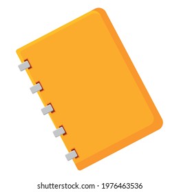 Isolated notebook icon School supplies Vector illustration