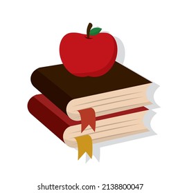 Isolated notebooks supplies school vector illustration