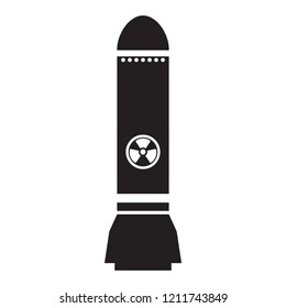 Isolated nuclear missile icon. Vector illustration design