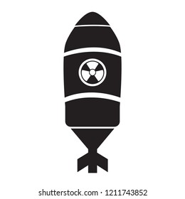 Isolated nuclear missile icon. Vector illustration design