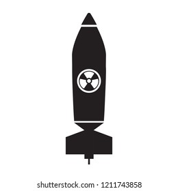 Isolated nuclear missile icon. Vector illustration design