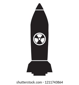 Isolated nuclear missile icon. Vector illustration design