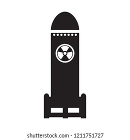 Isolated nuclear missile icon. Vector illustration design