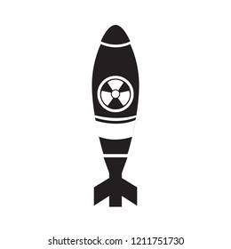 Isolated nuclear missile icon. Vector illustration design