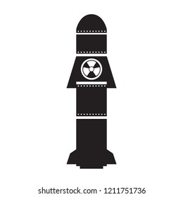 Isolated nuclear missile icon. Vector illustration design