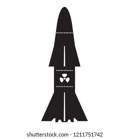 Isolated nuclear missile icon. Vector illustration design