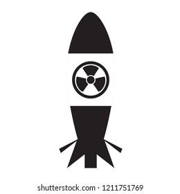 Isolated nuclear missile icon. Vector illustration design