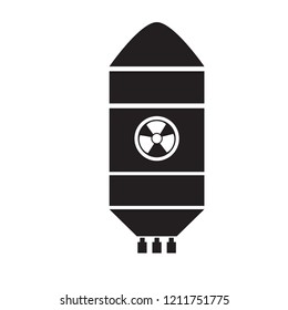 Isolated nuclear missile icon. Vector illustration design