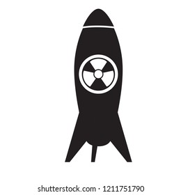 Isolated nuclear missile icon. Vector illustration design