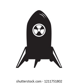 Isolated nuclear missile icon. Vector illustration design