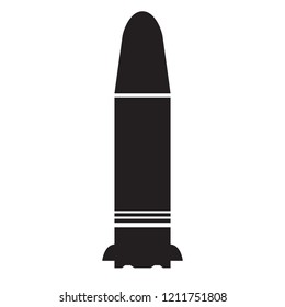 Isolated nuclear missile icon. Vector illustration design