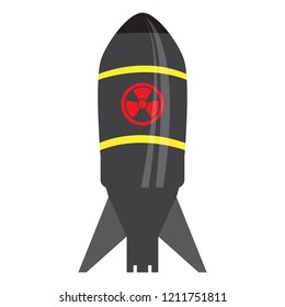 Isolated nuclear missile icon. Vector illustration design