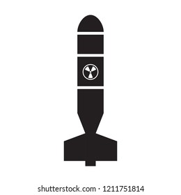 Isolated nuclear missile icon. Vector illustration design