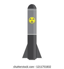 Isolated nuclear missile icon. Vector illustration design