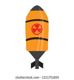 Isolated nuclear missile icon. Vector illustration design